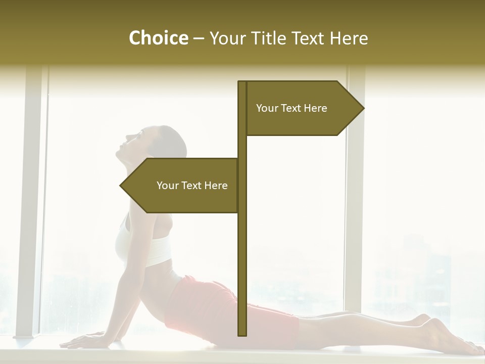 Sportswear Charming Exercise PowerPoint Template