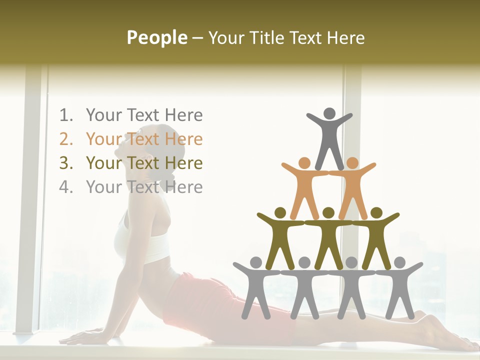 Sportswear Charming Exercise PowerPoint Template