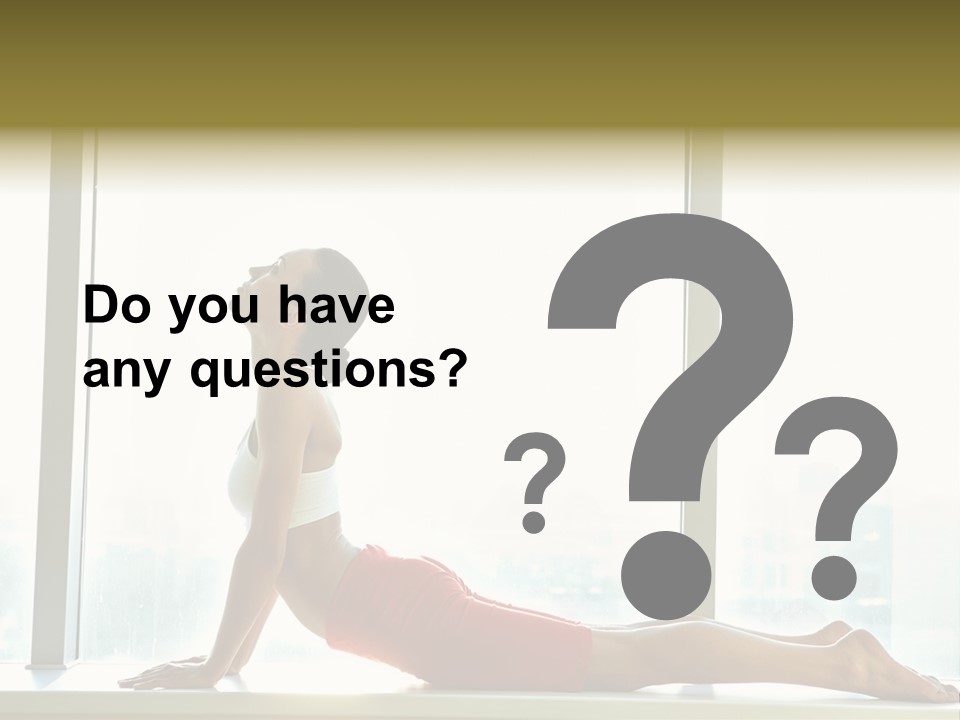 Sportswear Charming Exercise PowerPoint Template