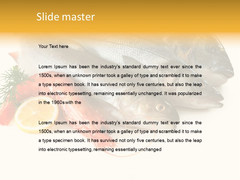 Labrax Seabass Dinner PowerPoint Template