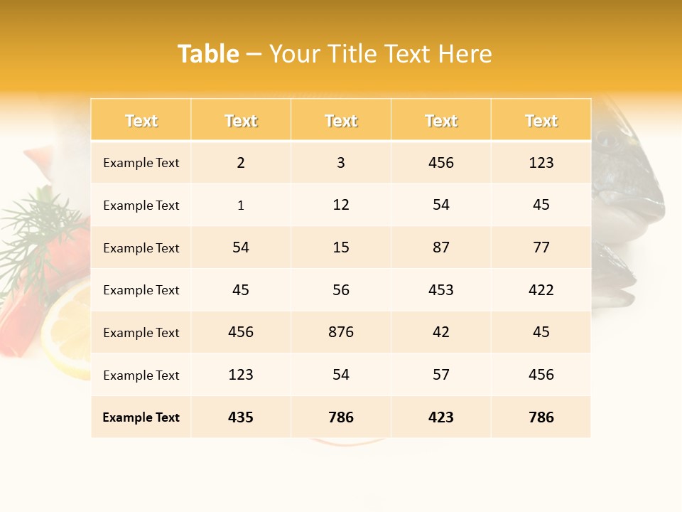 Labrax Seabass Dinner PowerPoint Template