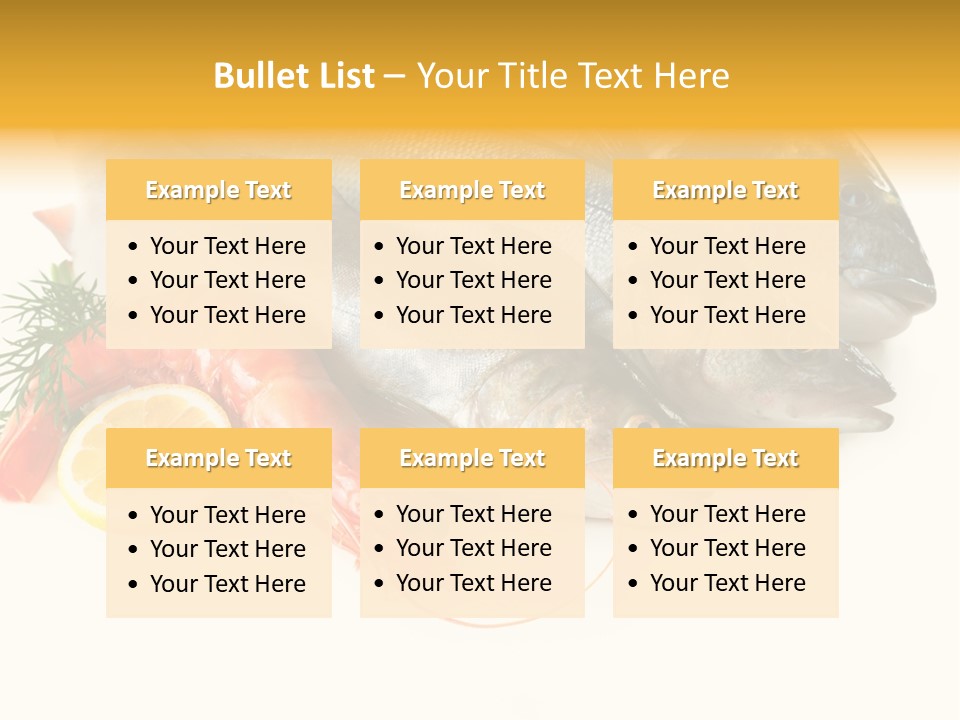 Labrax Seabass Dinner PowerPoint Template