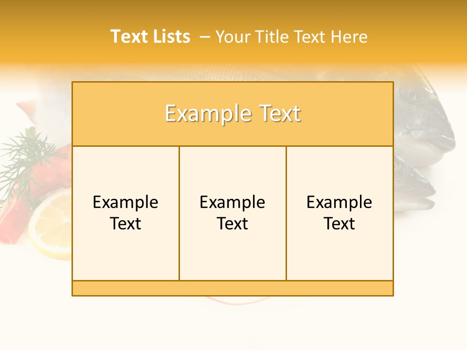 Labrax Seabass Dinner PowerPoint Template