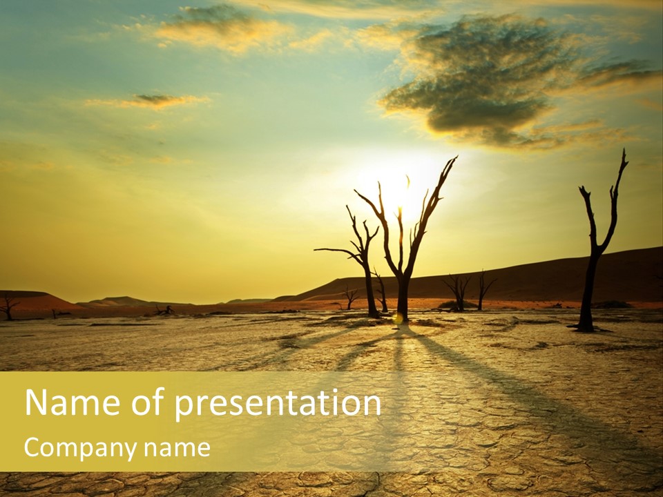 Dune Dark Sunny PowerPoint Template