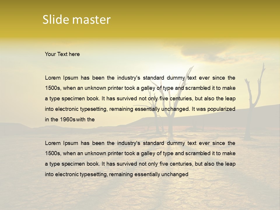 Dune Dark Sunny PowerPoint Template