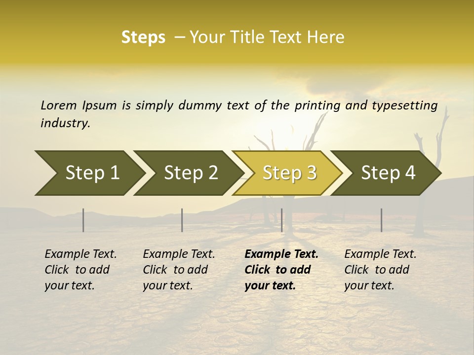Dune Dark Sunny PowerPoint Template
