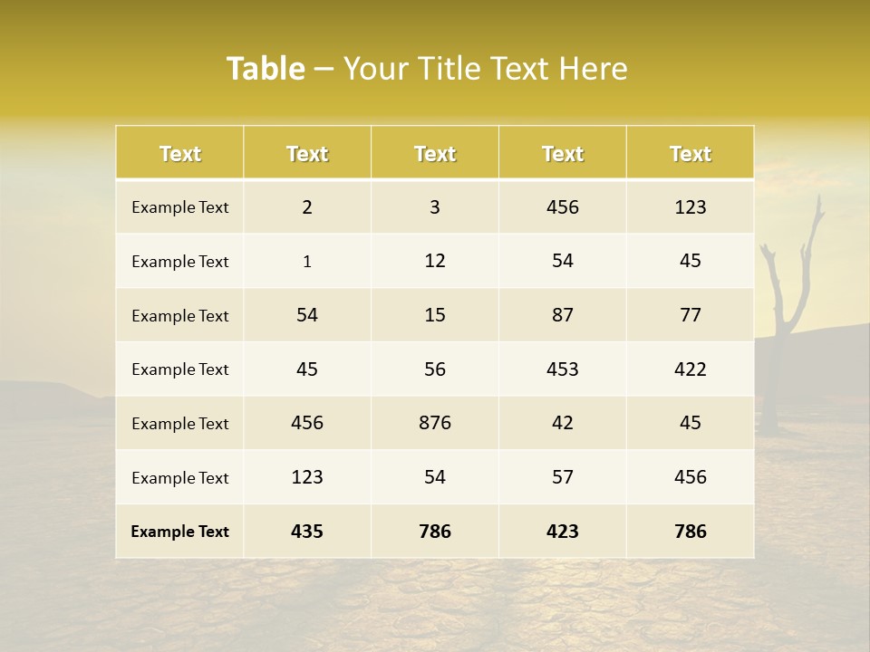 Dune Dark Sunny PowerPoint Template