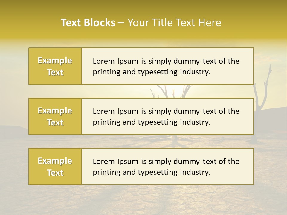 Dune Dark Sunny PowerPoint Template