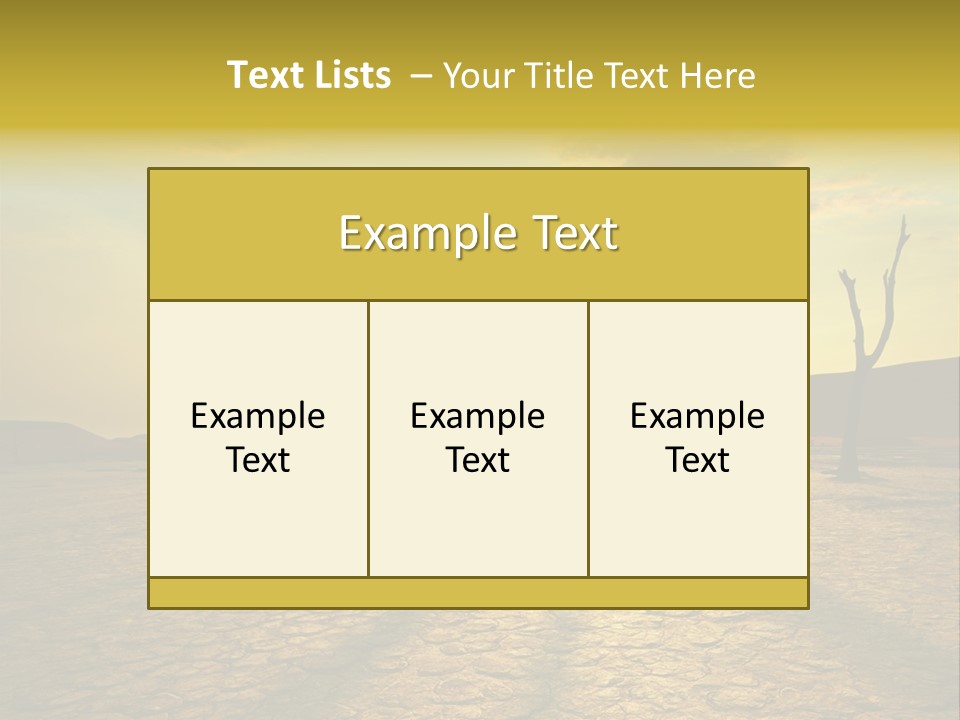 Dune Dark Sunny PowerPoint Template