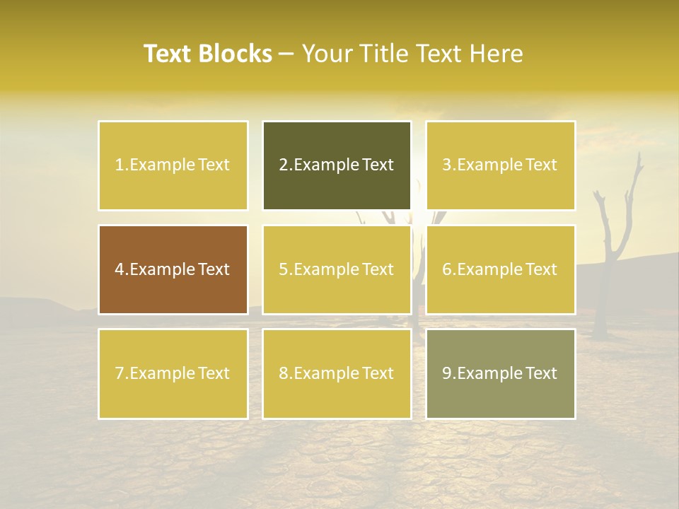 Dune Dark Sunny PowerPoint Template