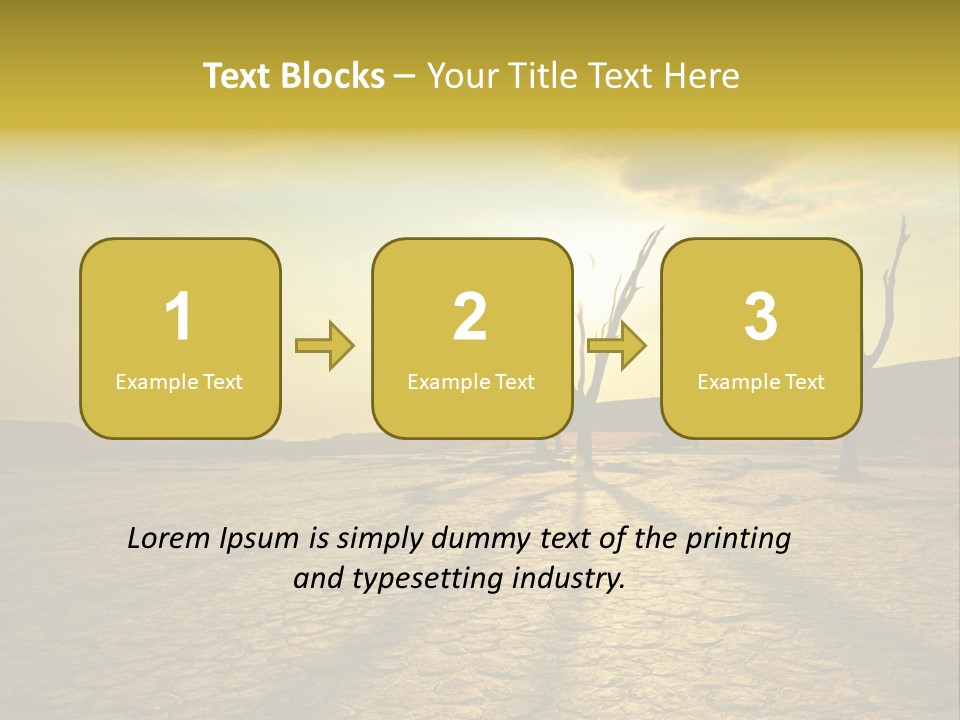 Dune Dark Sunny PowerPoint Template