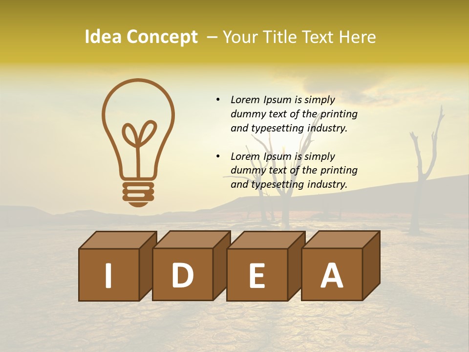 Dune Dark Sunny PowerPoint Template