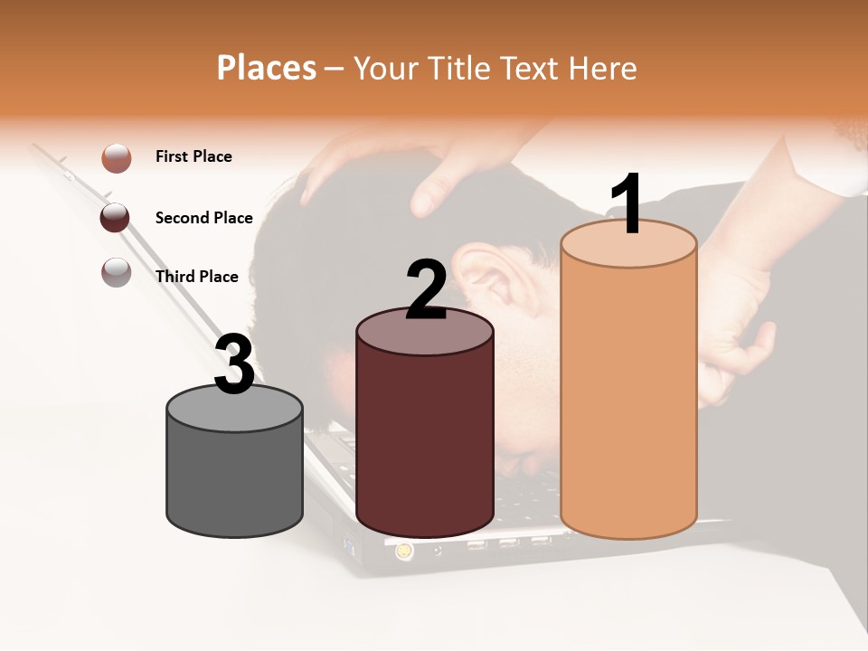 Laptop Envy Stop PowerPoint Template