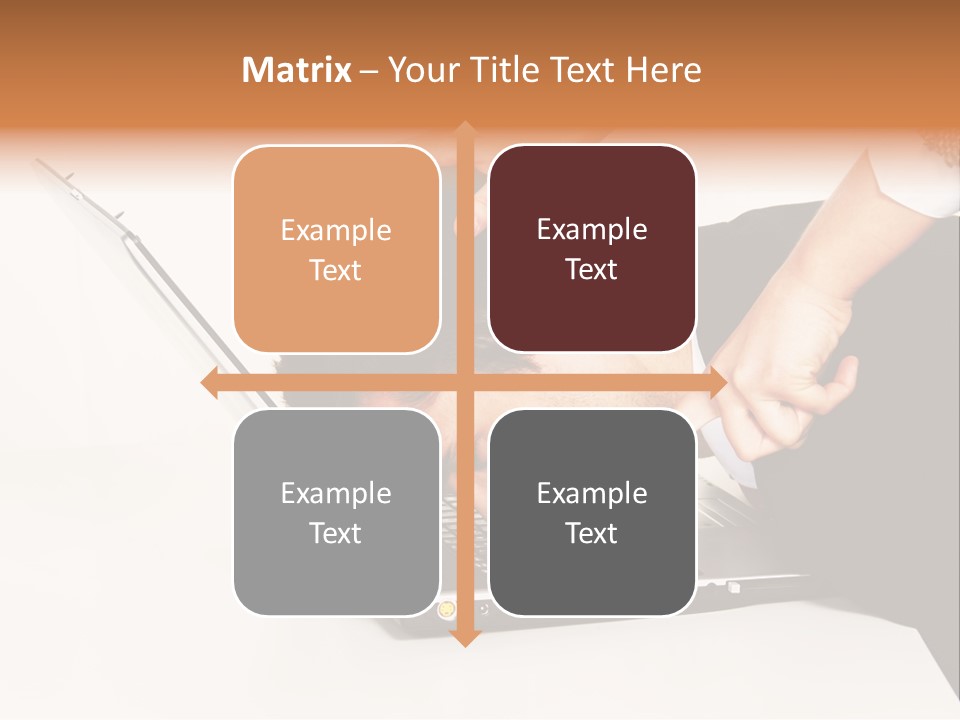 Laptop Envy Stop PowerPoint Template