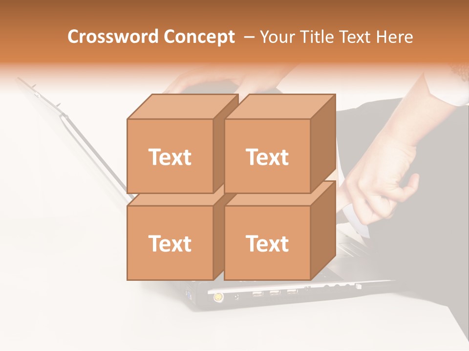 Laptop Envy Stop PowerPoint Template