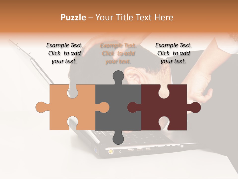 Laptop Envy Stop PowerPoint Template