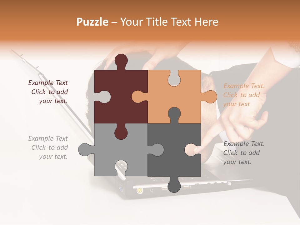 Laptop Envy Stop PowerPoint Template