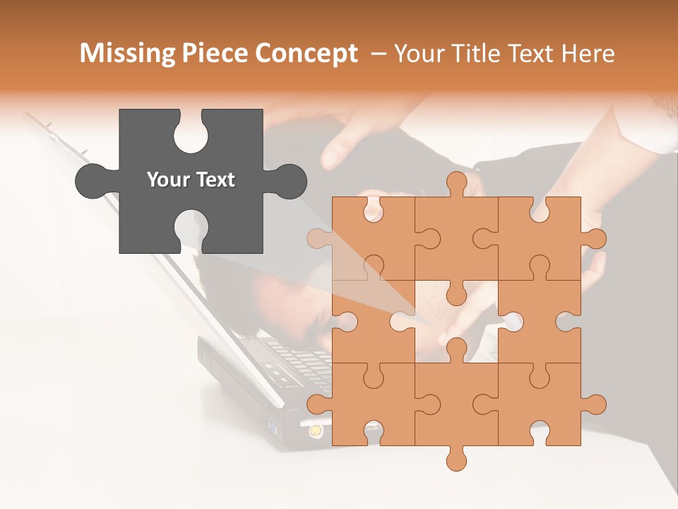 Laptop Envy Stop PowerPoint Template