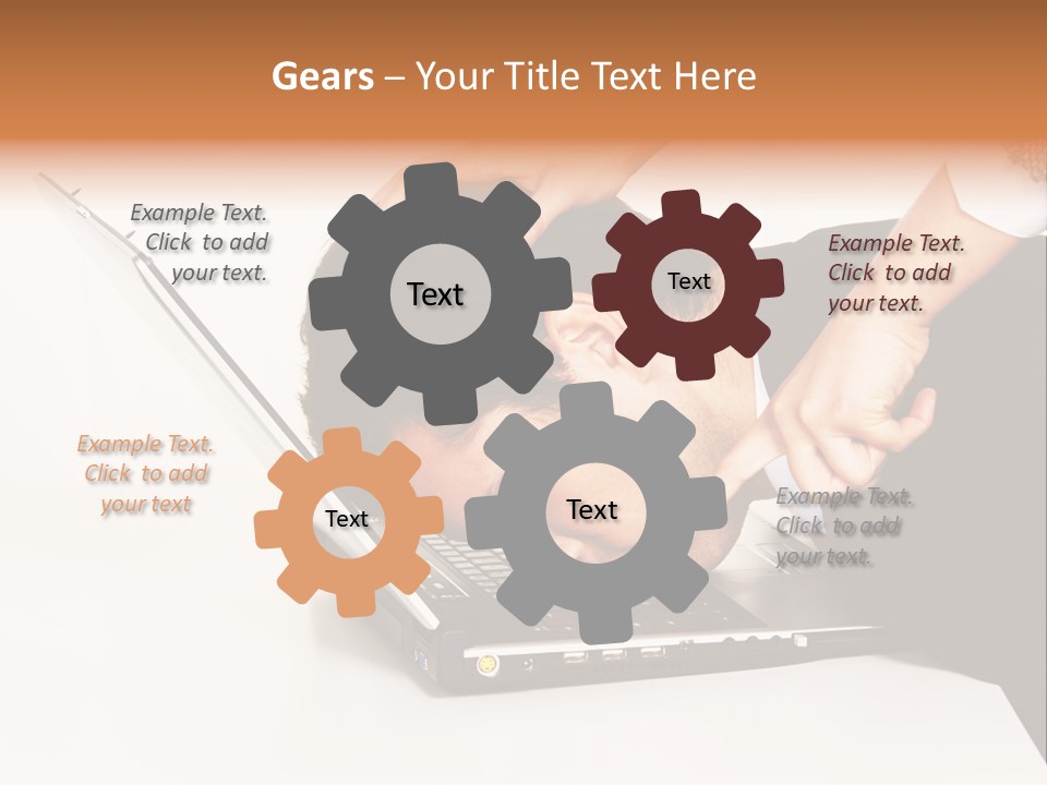 Laptop Envy Stop PowerPoint Template