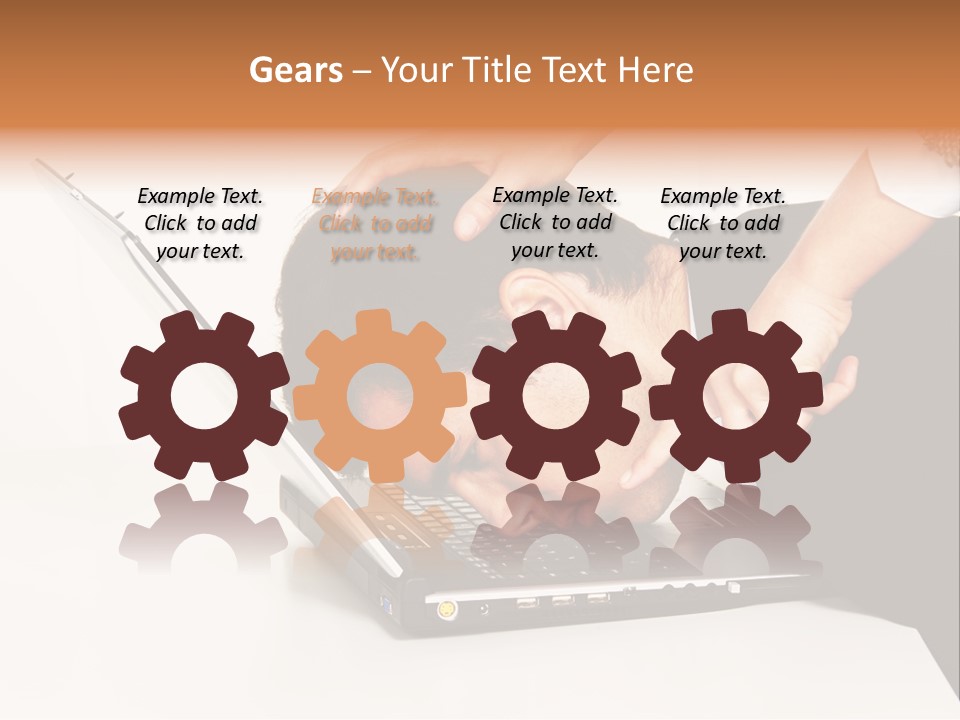 Laptop Envy Stop PowerPoint Template