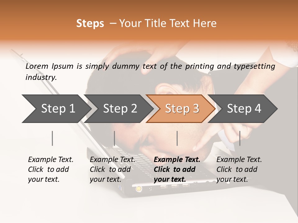 Laptop Envy Stop PowerPoint Template