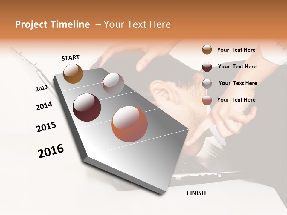 Laptop Envy Stop PowerPoint Template