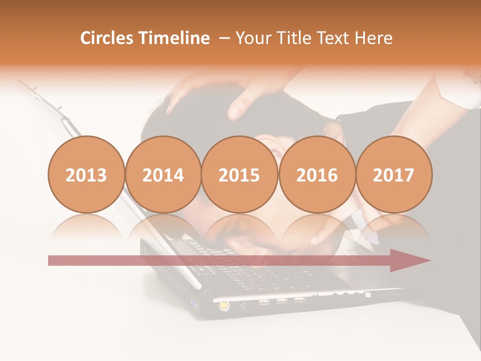 Laptop Envy Stop PowerPoint Template