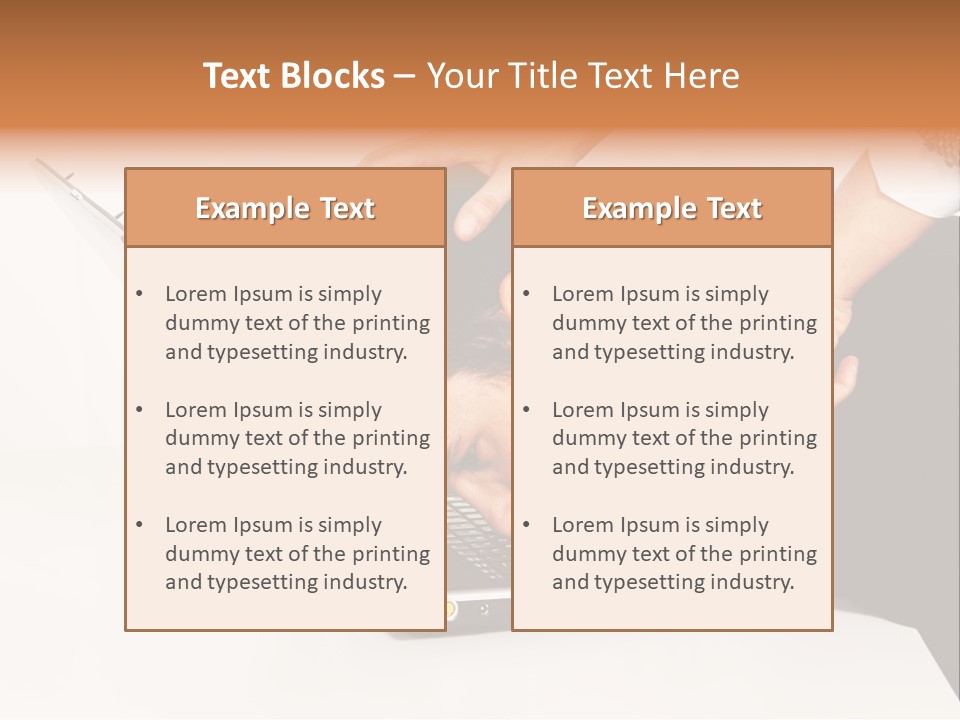 Laptop Envy Stop PowerPoint Template