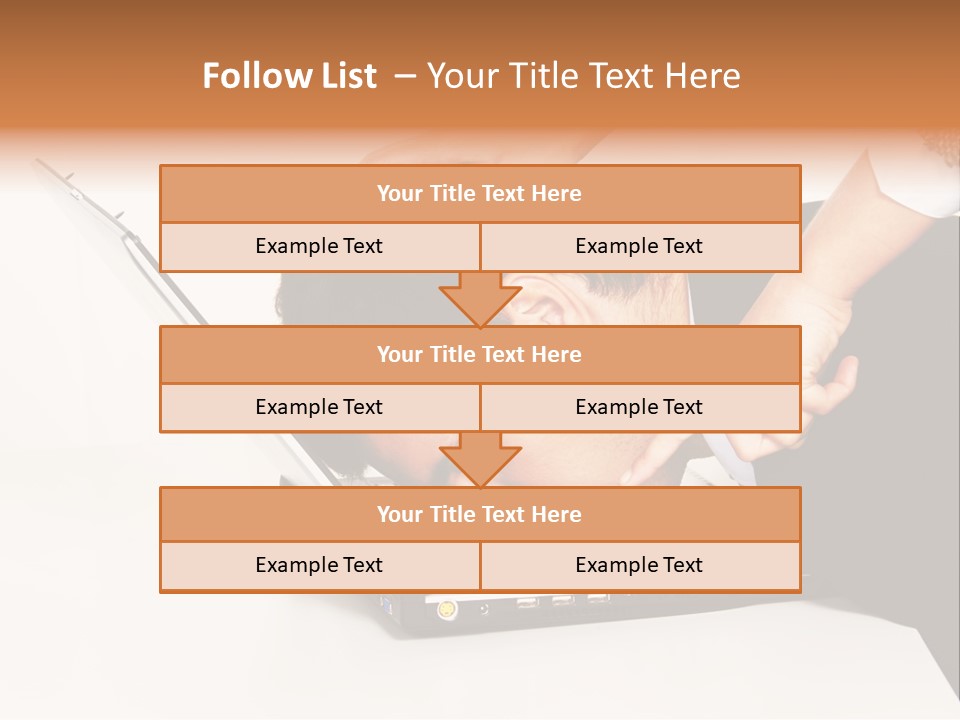 Laptop Envy Stop PowerPoint Template