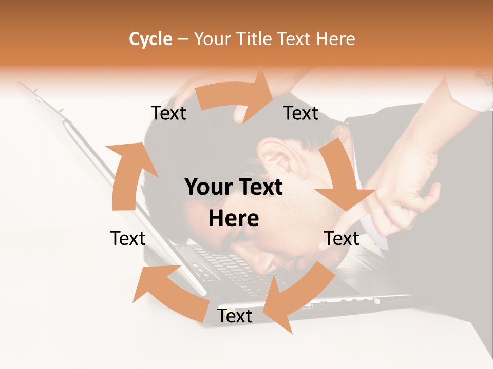 Laptop Envy Stop PowerPoint Template