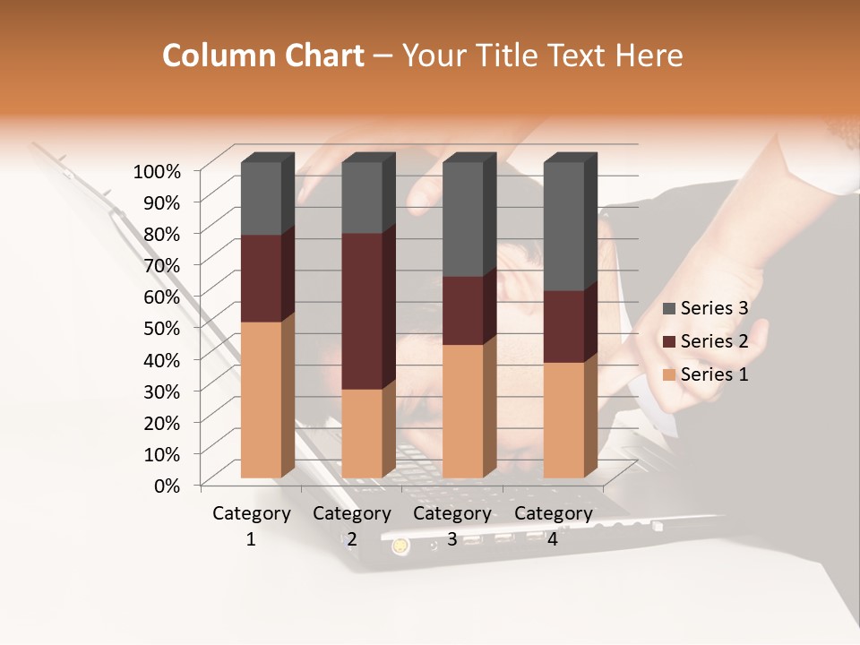 Laptop Envy Stop PowerPoint Template