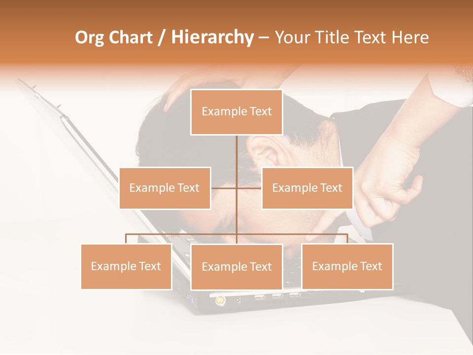 Laptop Envy Stop PowerPoint Template