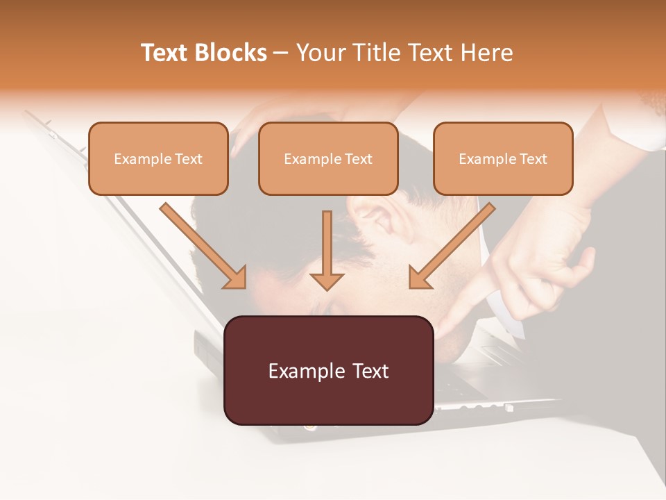 Laptop Envy Stop PowerPoint Template