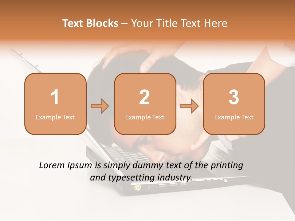 Laptop Envy Stop PowerPoint Template