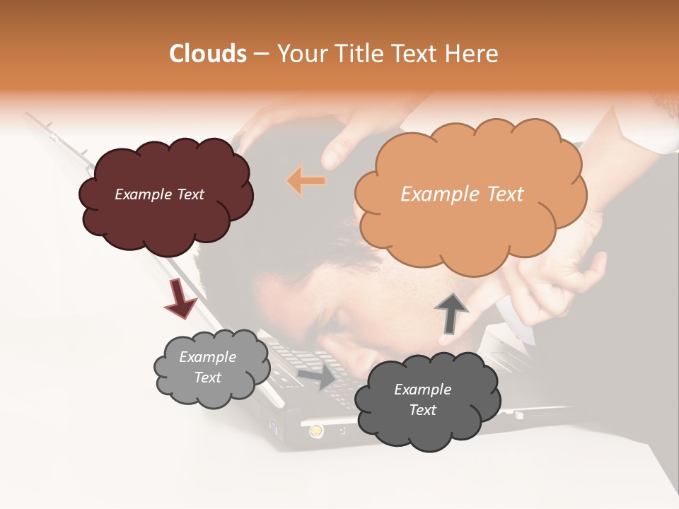 Laptop Envy Stop PowerPoint Template
