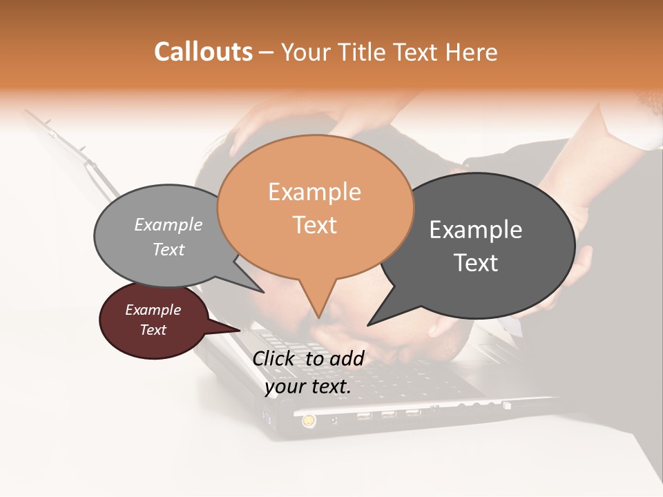 Laptop Envy Stop PowerPoint Template