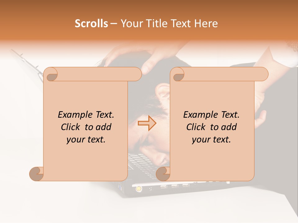 Laptop Envy Stop PowerPoint Template