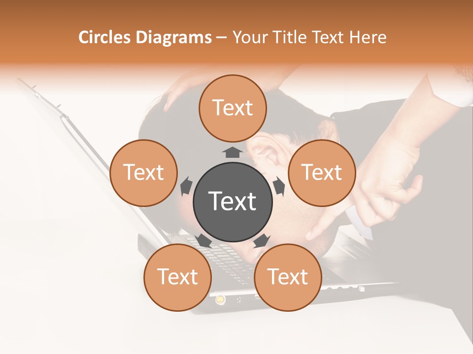 Laptop Envy Stop PowerPoint Template