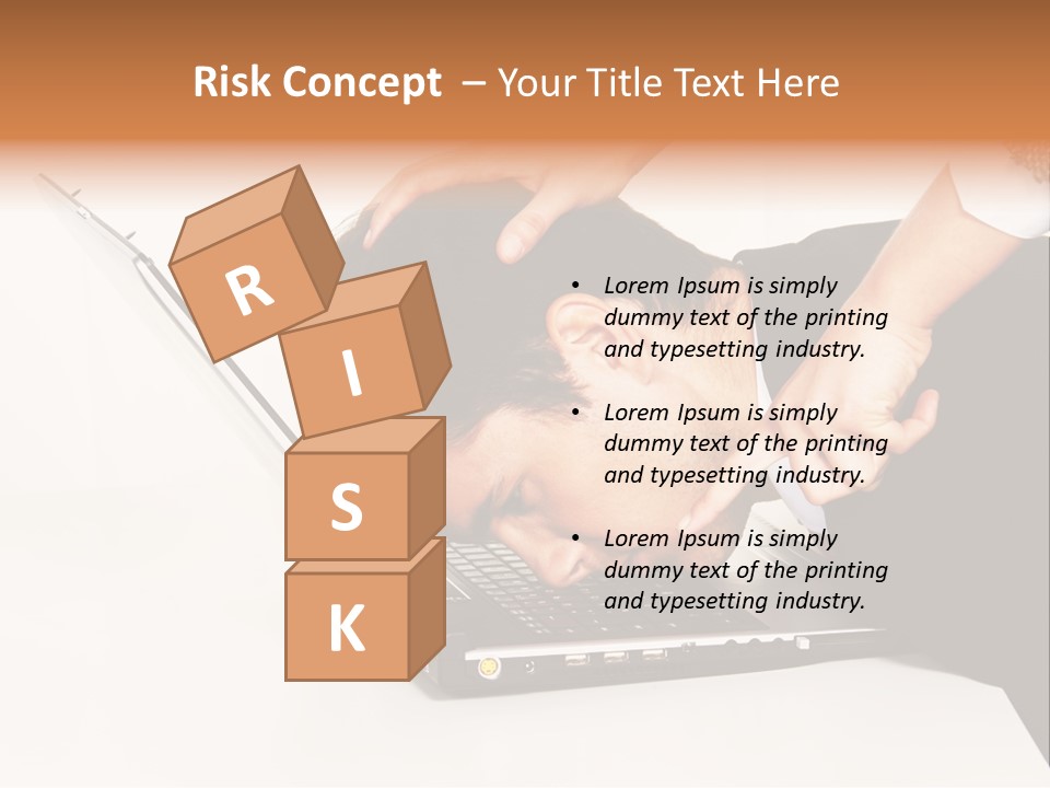 Laptop Envy Stop PowerPoint Template