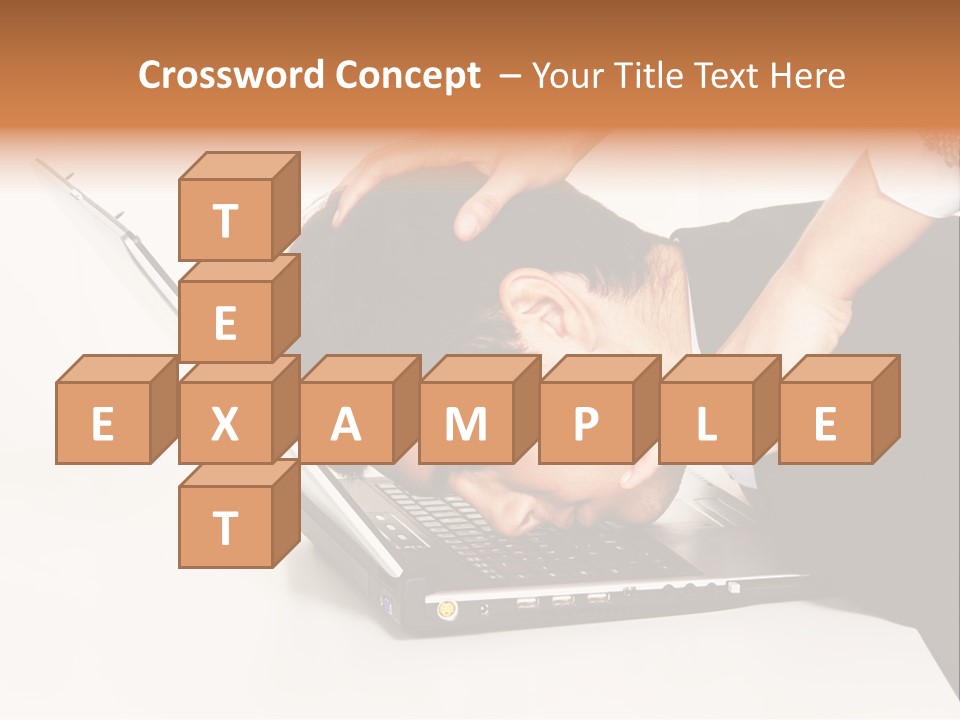 Laptop Envy Stop PowerPoint Template