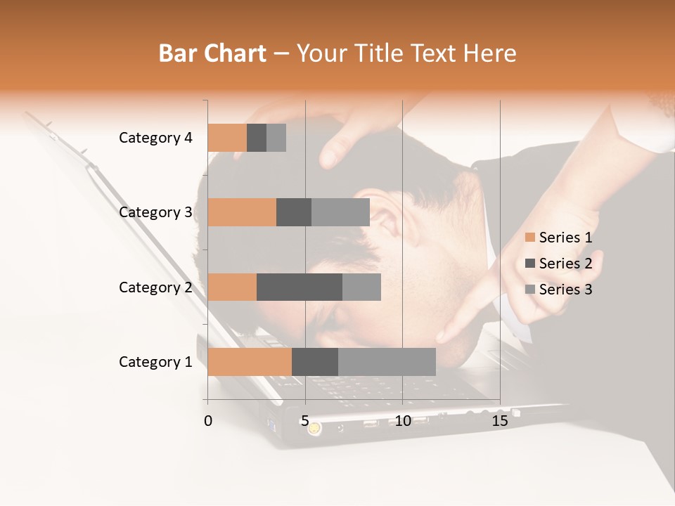 Laptop Envy Stop PowerPoint Template