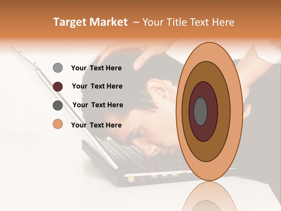 Laptop Envy Stop PowerPoint Template