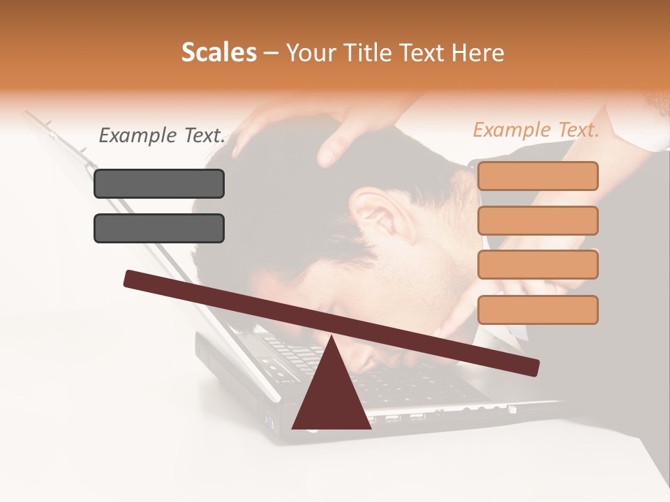 Laptop Envy Stop PowerPoint Template