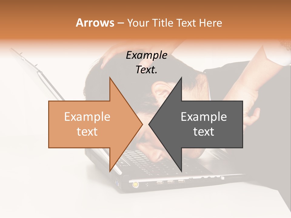 Laptop Envy Stop PowerPoint Template
