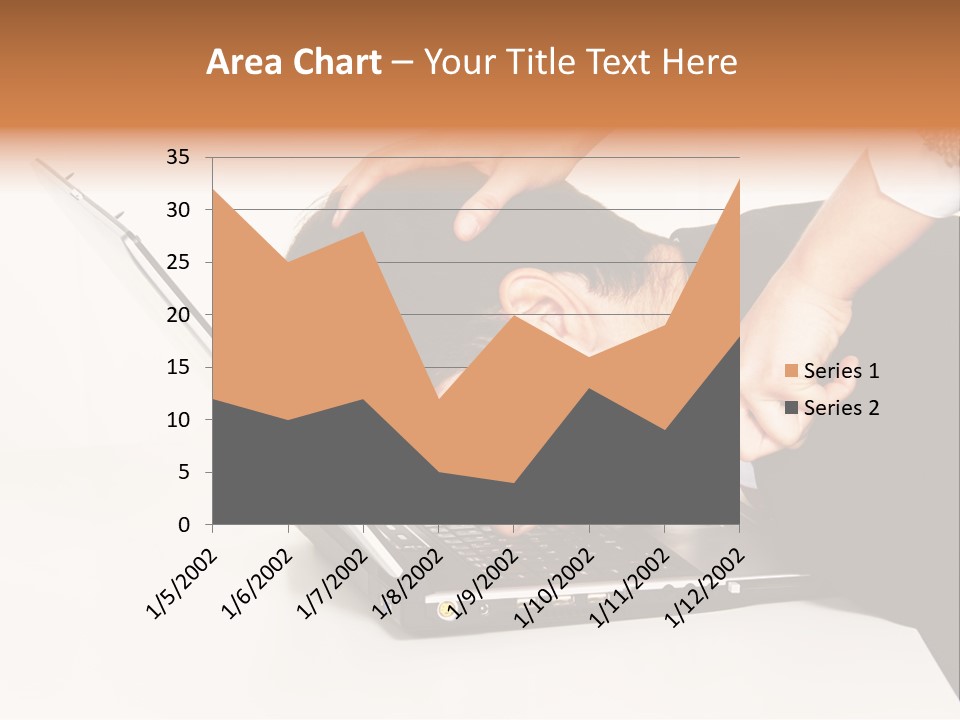 Laptop Envy Stop PowerPoint Template
