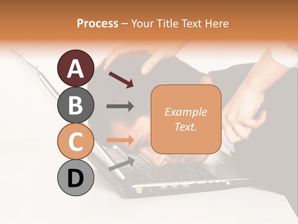 Laptop Envy Stop PowerPoint Template