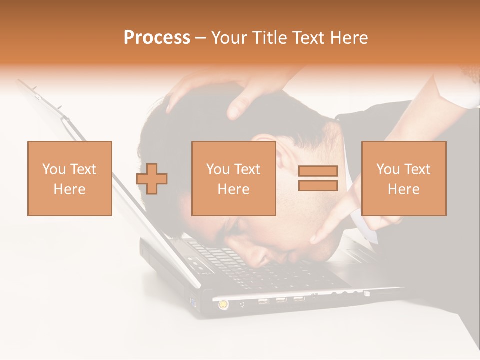 Laptop Envy Stop PowerPoint Template