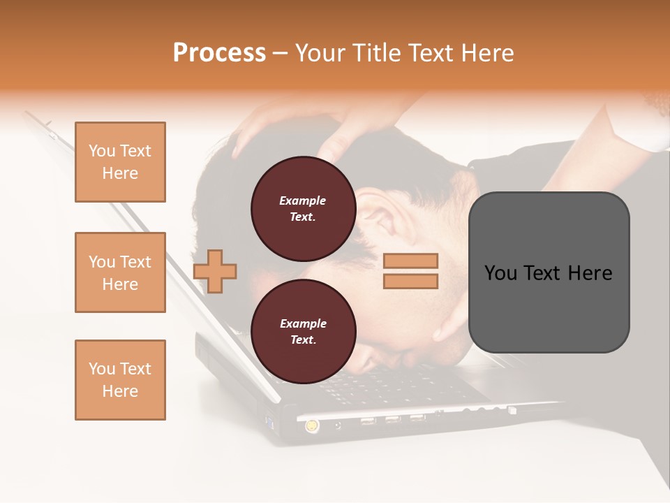 Laptop Envy Stop PowerPoint Template