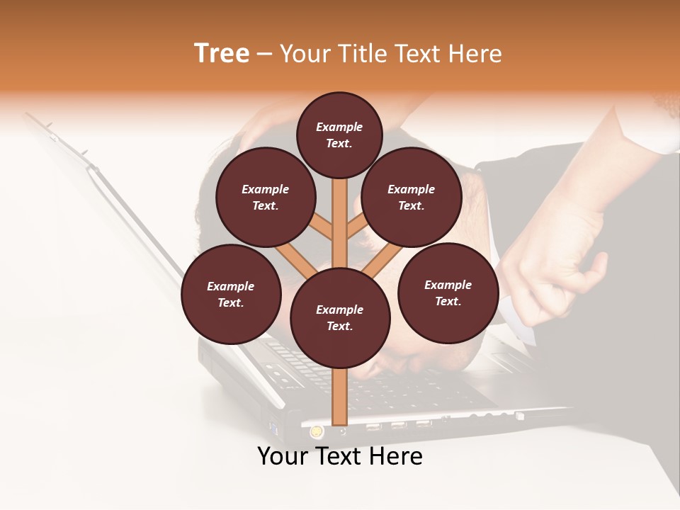 Laptop Envy Stop PowerPoint Template