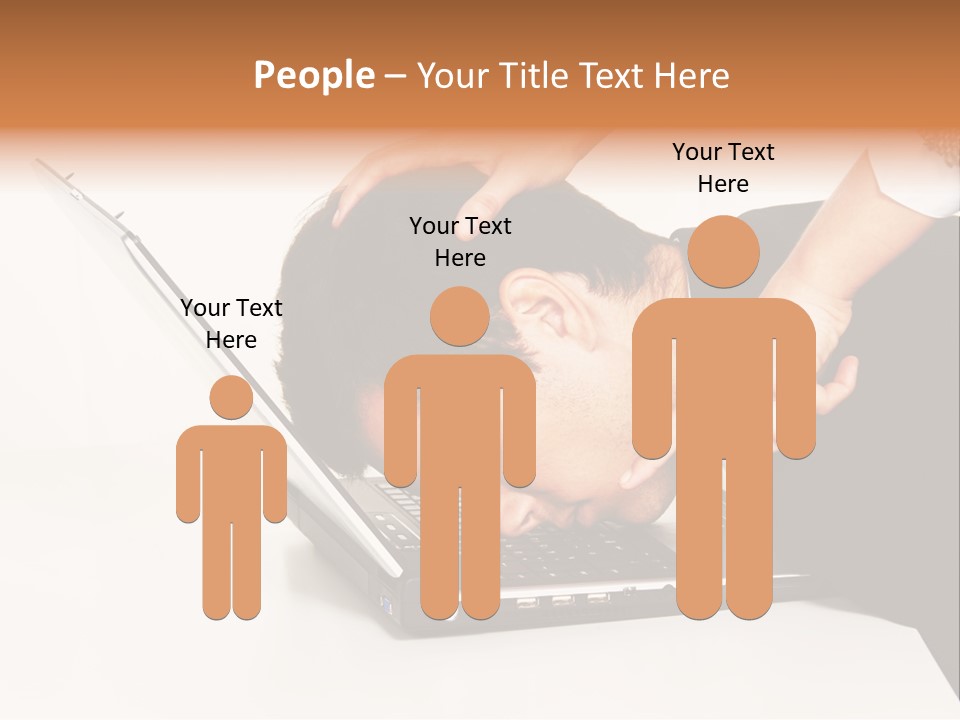 Laptop Envy Stop PowerPoint Template